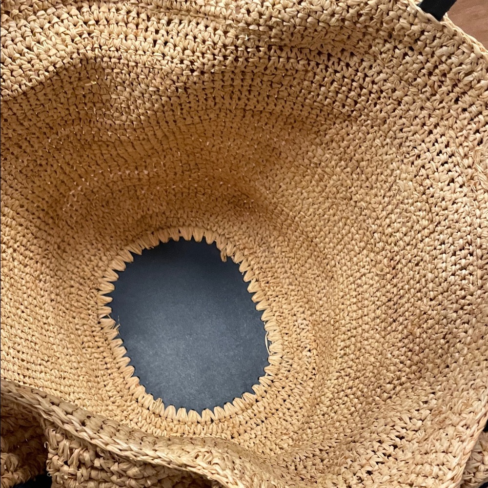 Mark & Graham Ruffle Straw Tote Bag - Picture 4 of 9